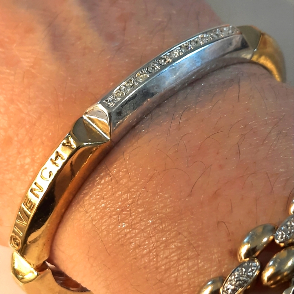 Givenchy Gold Tone and Silvertone Bracelet